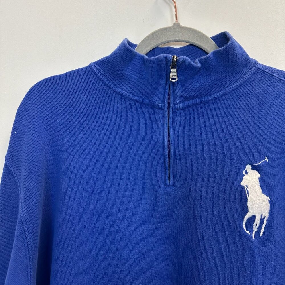 Vintage Polo RL Nordic Crest Big Pony Quarter Zip XL